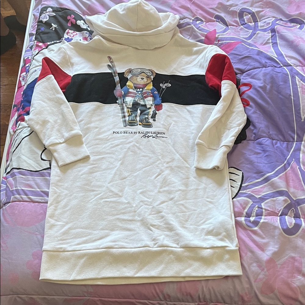Polo by Ralph Lauren White and Red Bear Dress